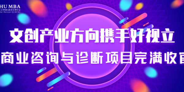 上大MBA文创产业方向携手好视立商业咨询与诊断项目完满收官